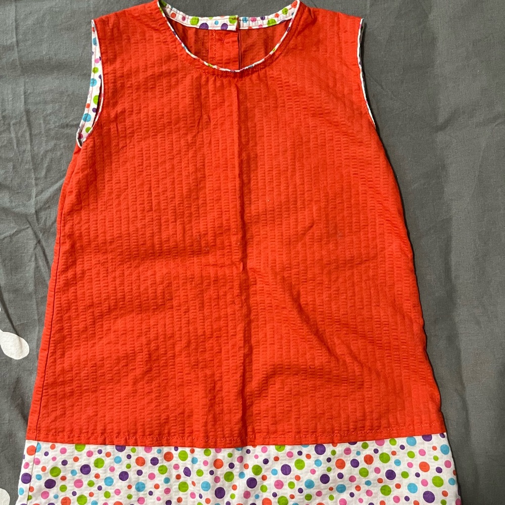 Red Sleeveless Handmade size 3 Mini Sheath Dress for Casual Occasions